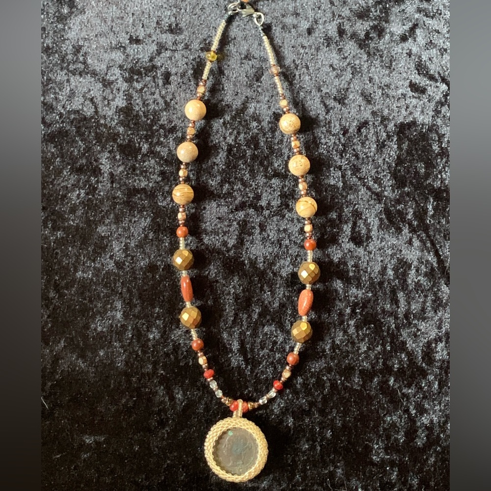 Antique 1888 Queen Victoria penny necklace